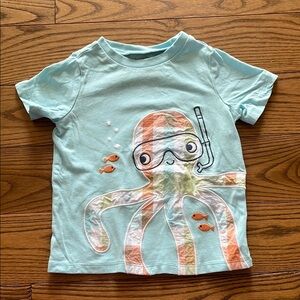 First Impressions Aqua Octopus Tee